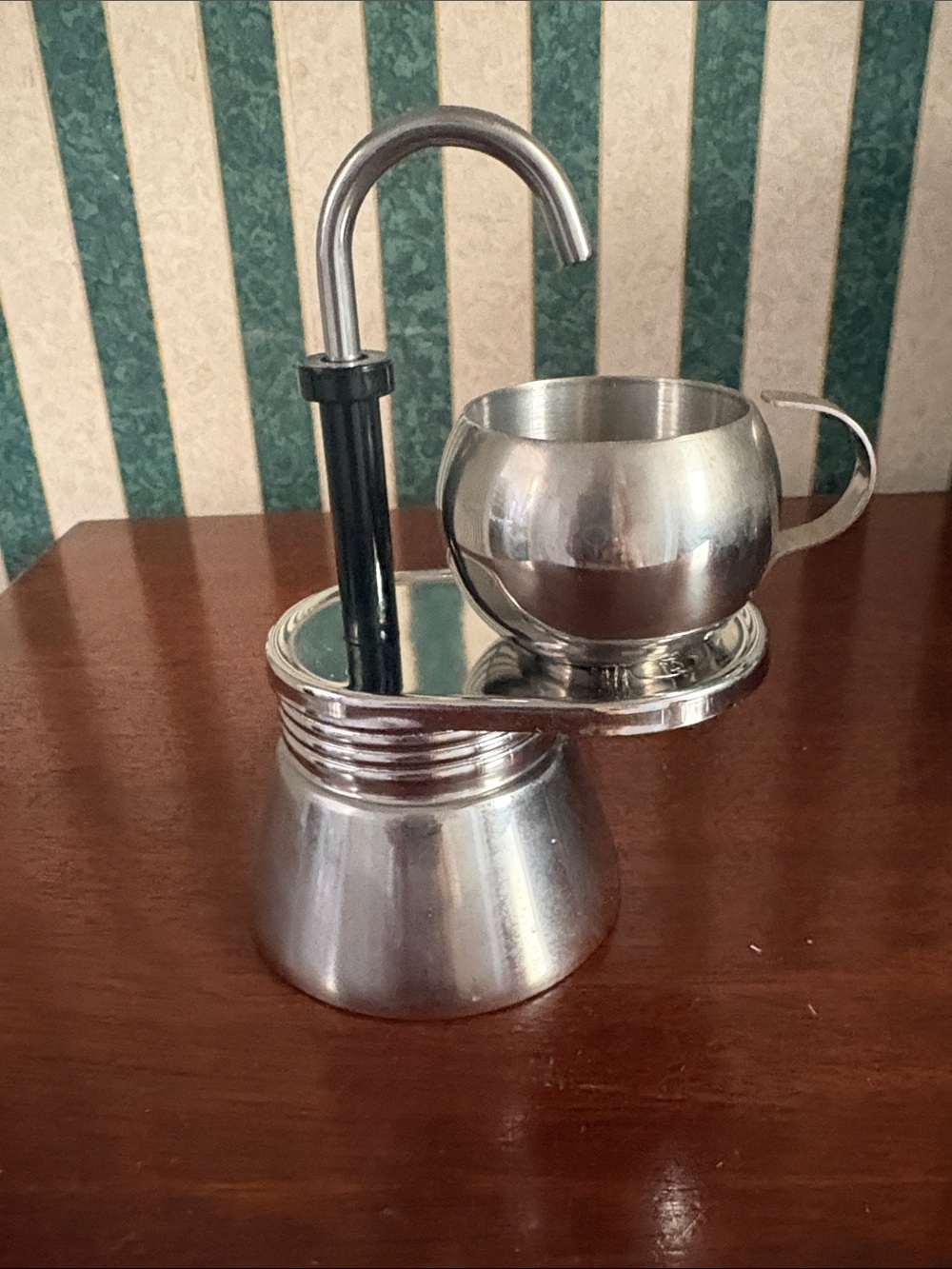 INOX GSI Stainless Steel Espresso Coffee Maker Set - Silver